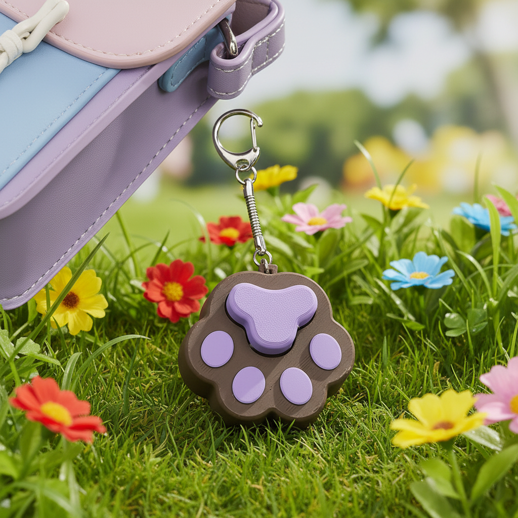 Click away stress with this cute dog paw fidget toy Keychain Keycaps🐾