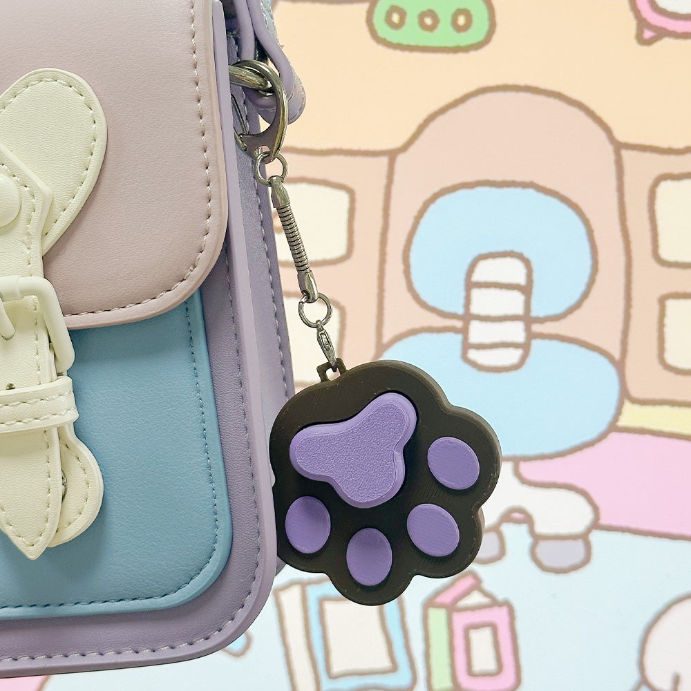Click away stress with this cute dog paw fidget toy Keychain Keycaps🐾