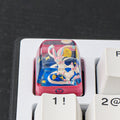 Pokémon Sylveon Artisan Resin Keycap - Handmade Starry Night 3D Diorama for Mechanical Keyboards