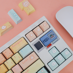 Cute Pastel Animal Keycap Set - PBT Dye-Sub Keycaps for Mechanical Keyboards