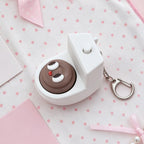 Quirky Toilet Poop Pop-Up Clicker Keychain - Fun Gag Gift & Desk Decor Toy