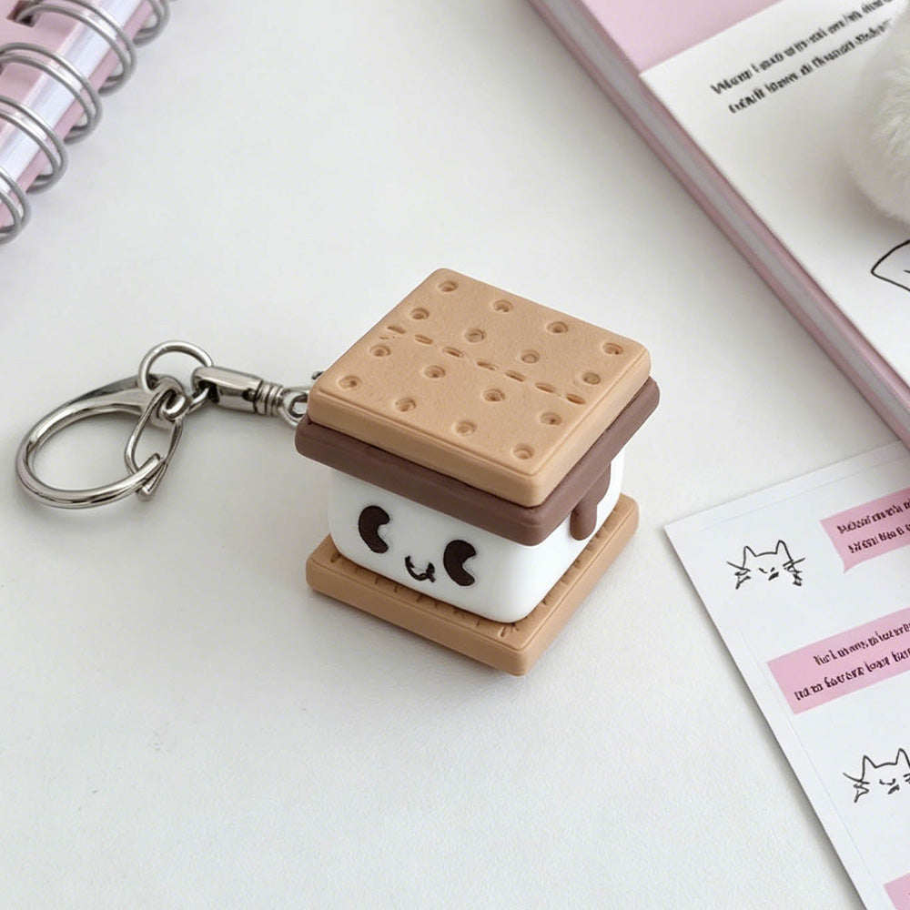 Cute Dessert Fidget Toys - Kawaii Food Shaped Stress Relief Keychain for Anxiety