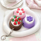 Sweet Pastry Clicker Fidget Toys - Portable Dessert-Shaped Sensory Keychain for Anxiety