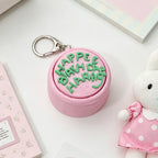 Mini Birthday Cake Fidget Keychain - Cute Pastry Click Toy for Daily Calm & Decoration