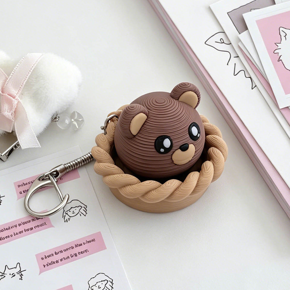 Cute Dessert Fidget Toys - Kawaii Food Shaped Stress Relief Keychain for Anxiety