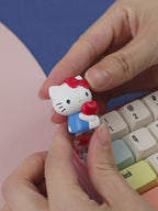 Hello Kitty 3D Artisan Keycap, Cute Hand-Painted Custom Keycap for Cherry MX Mechanical Keyboards