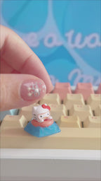 Hello Kitty Scuba Diving 3D Artisan Keycap