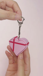 Cute Heart Gift Box Inspired Click Fidget Toy Relaxing Office Desk Toy