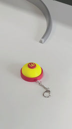McDonald's Bell Fidget Toy Mini Bell Click Stress Relief Keychain Novelty Portable Sensory Decompression Toy